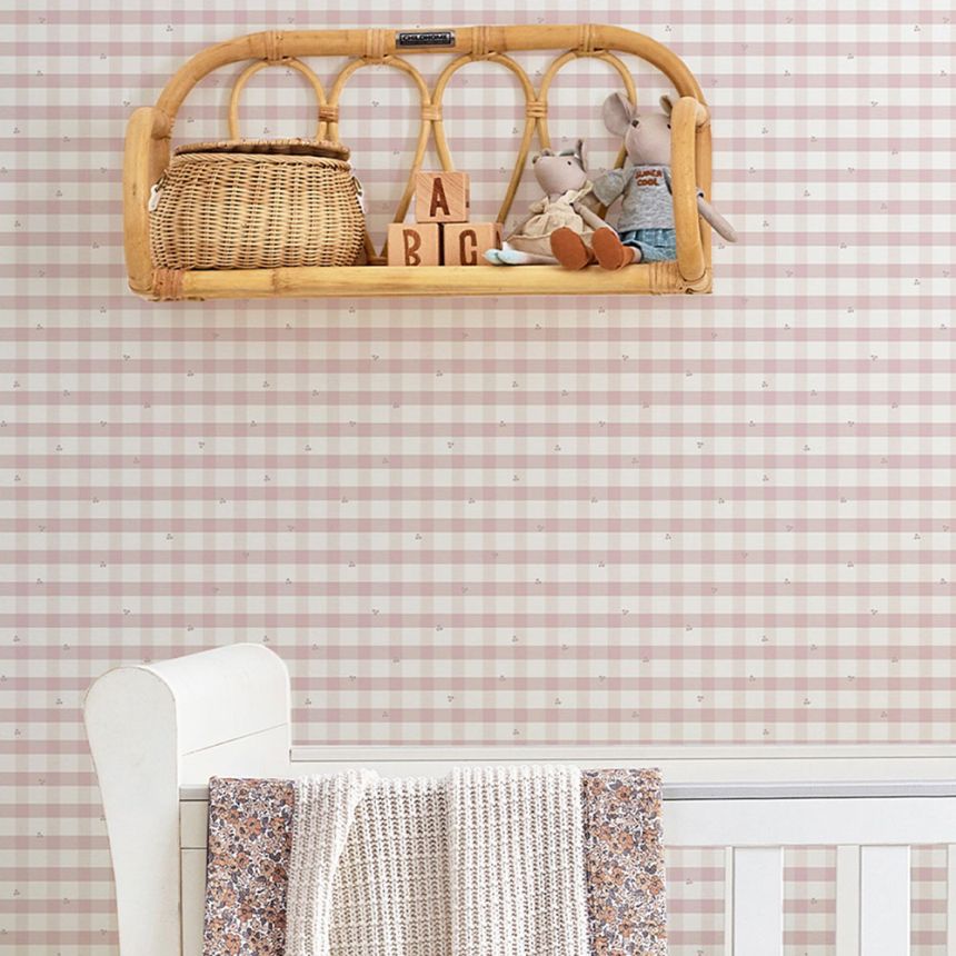 Karierte Vliestapete, 119865, Laura Ashley 3