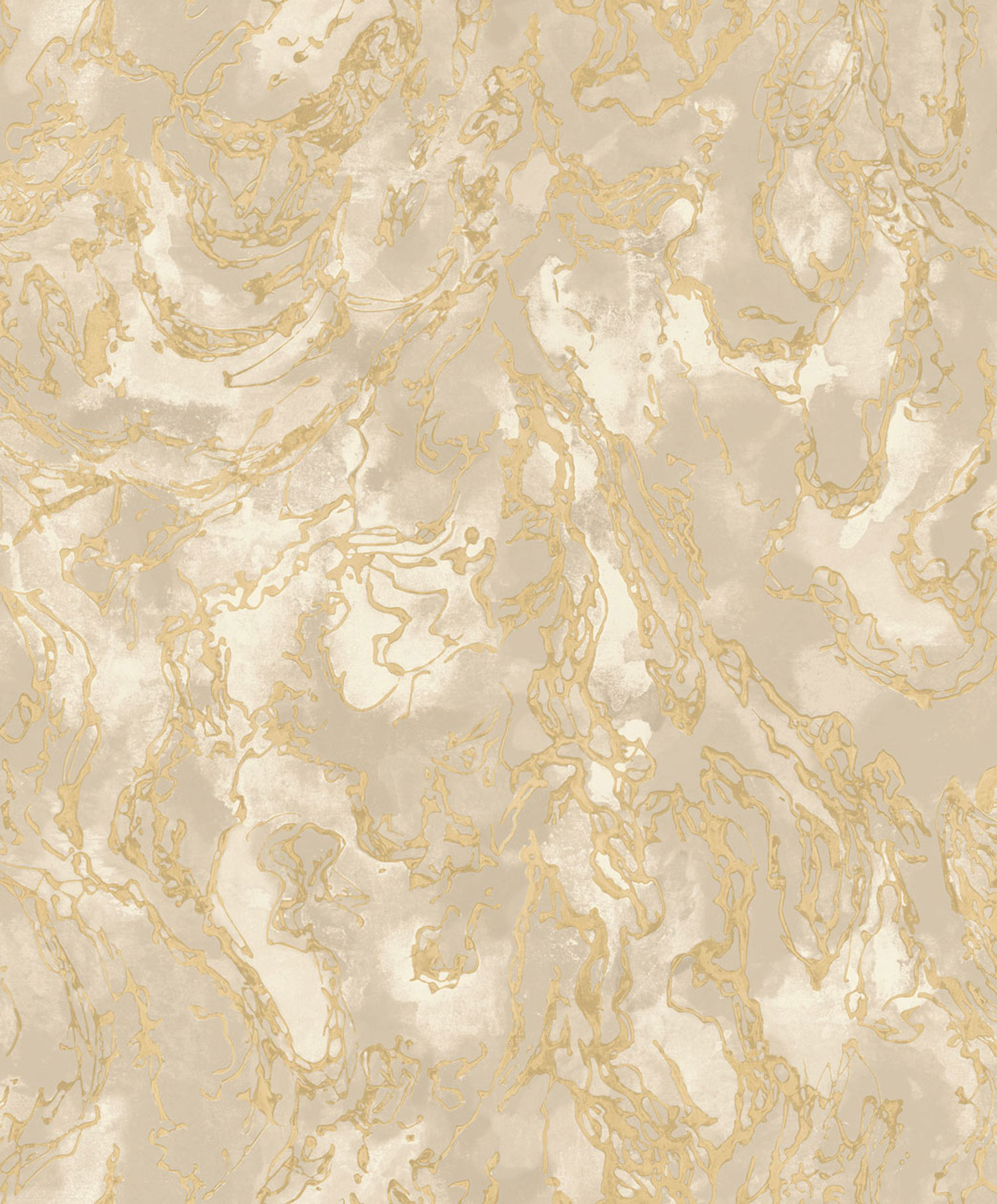 Metallisch beigefarbene Luxustapete mit rauer Textur, 57302, Aurum II, Limonta