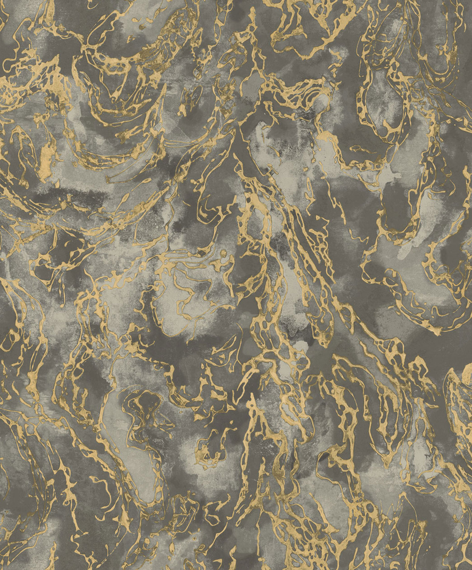 Graue metallische Luxustapete mit rauer Textur, 57307, Aurum II, Limonta