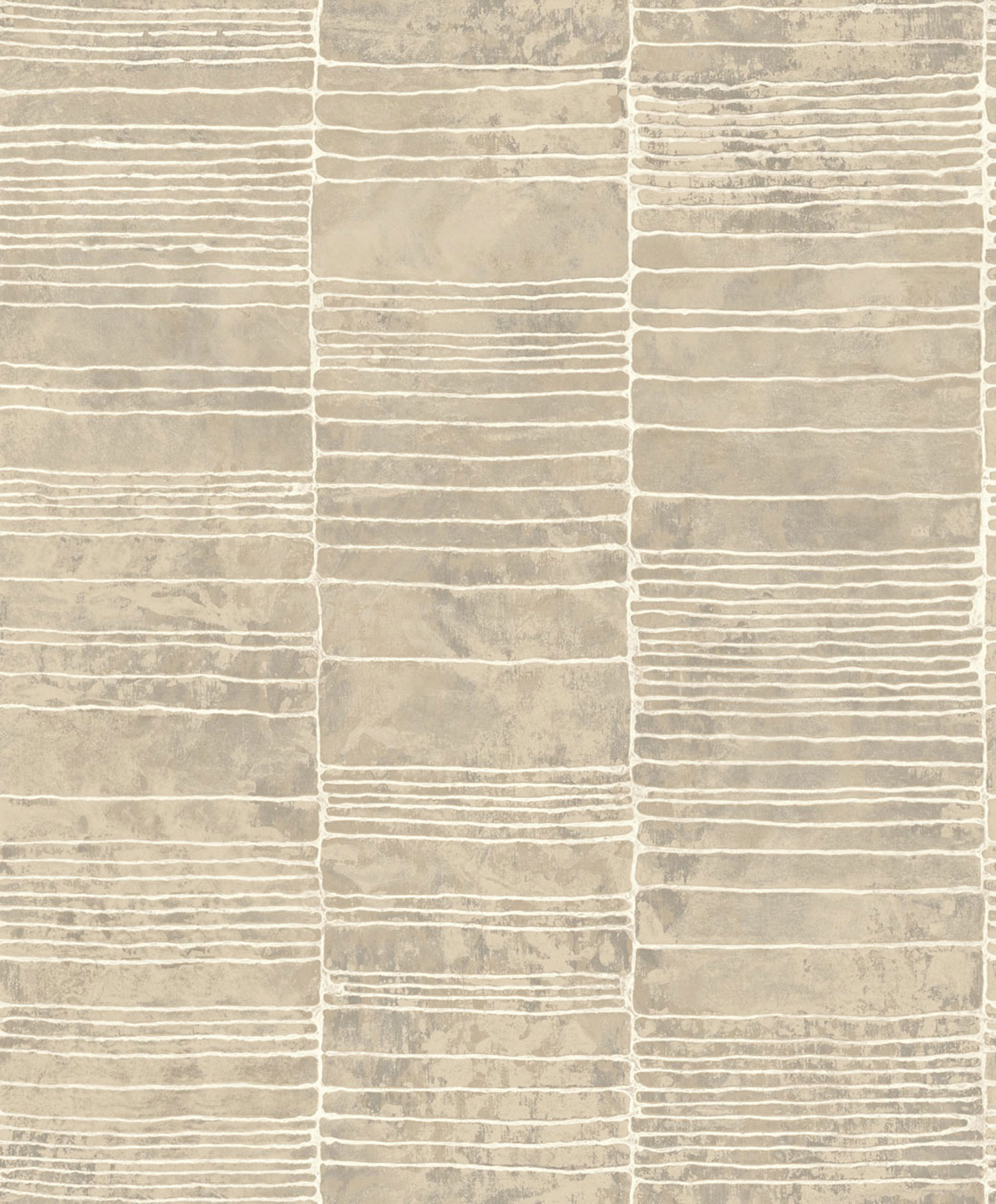 Beige-graue Luxustapete mit geometrischem Muster, 57423, Aurum II, Limonta