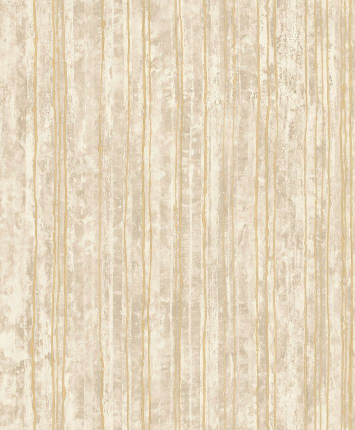 Beige gestreifte Luxustapete, 57702, Aurum II, Limonta