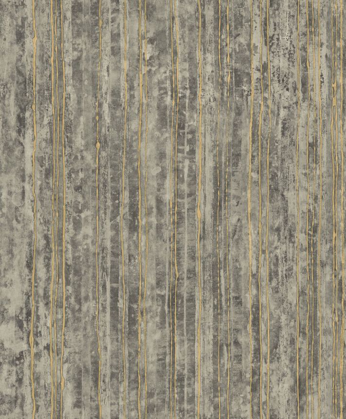 Grau gestreifte Luxustapete, 57707, Aurum II, Limonta