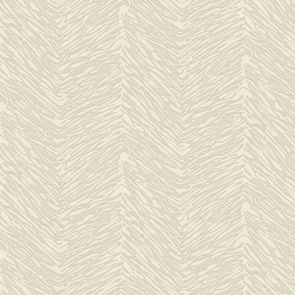 Grau-cremefarbene Vliestapete 07702, Makalle II, Limonta