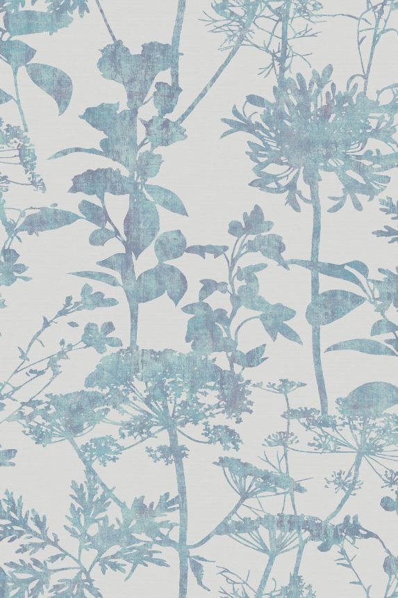 Graublaue Vliestapete, Natur, Gräser, 121432, New Eden, Graham&Brown Premium