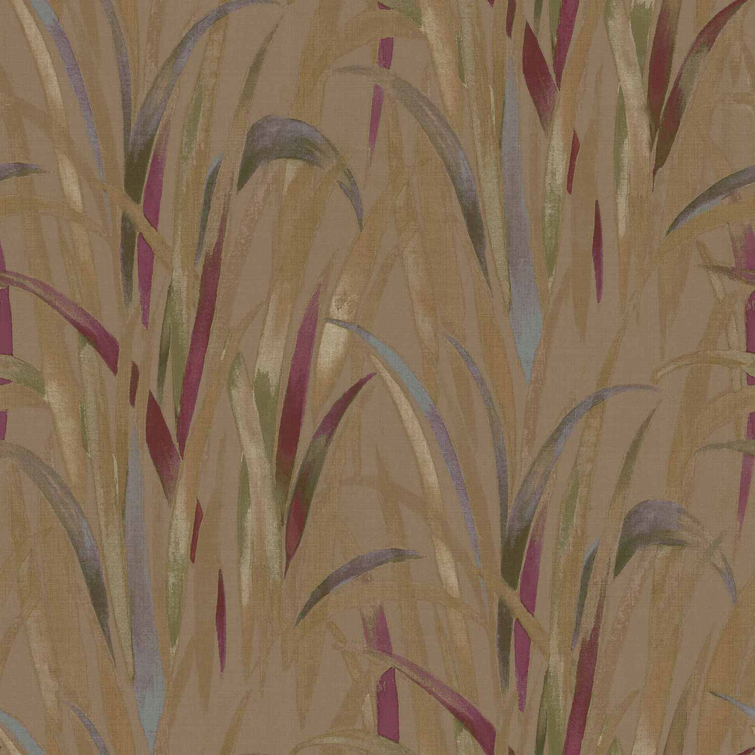 Sandfarbene Vliesapete, Grasblätter, 26408, Thai, Cristiana Masi by Parato