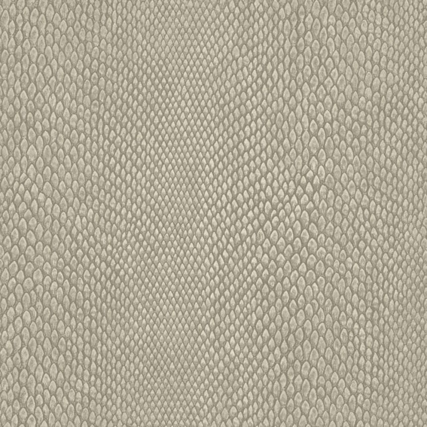 Vliestapete, grau-beige, Schlangenhaut-Imitat, NHW1035, Perla, Decoprint