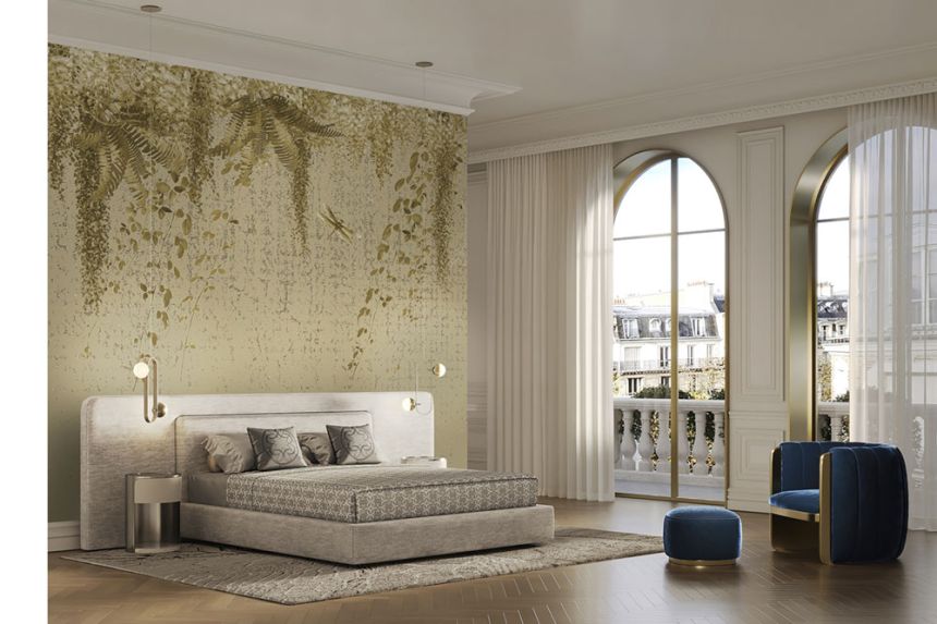 Luxus-Fototapete Glyzinien und Farne, Z34974, Elie Saab 2
