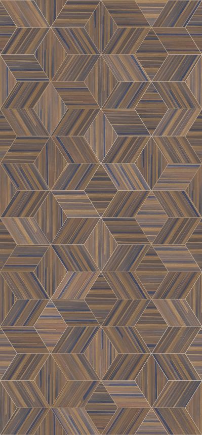 Bildtapete mit geometrischem Motiv in Wandpaneel-Optik, 340180, Gilded, Eijffinger