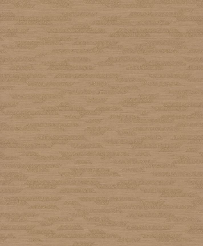 Braune geometrische Vliestapete BZ3217, Belize, Grandeco