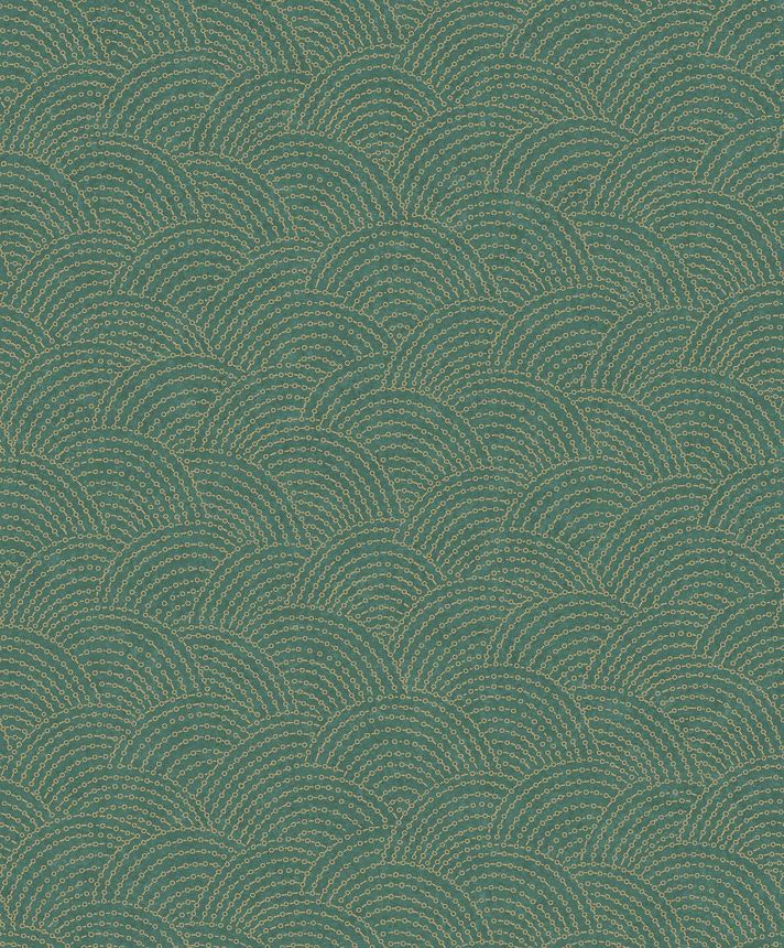 Grün-goldene geometrische Vliestapete  BZ3306, Belize, Grandeco