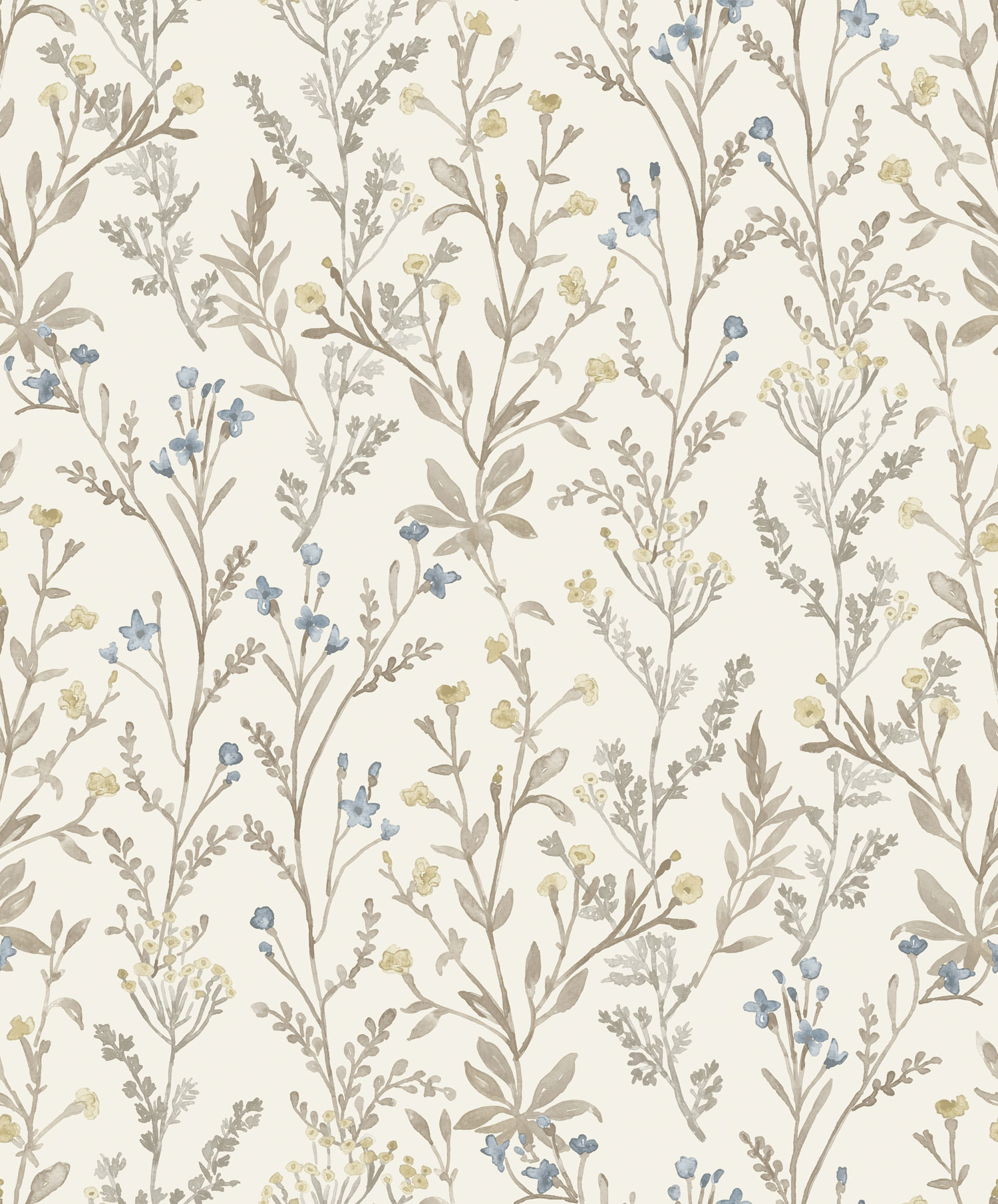Vliestapete, braungrau, Blumen, PH3205, Perfect Harmony, Grandeco