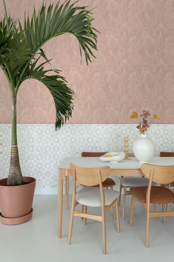 Vliestapete, Palmblätter, rosa, 139432, Bloom, Esta Home