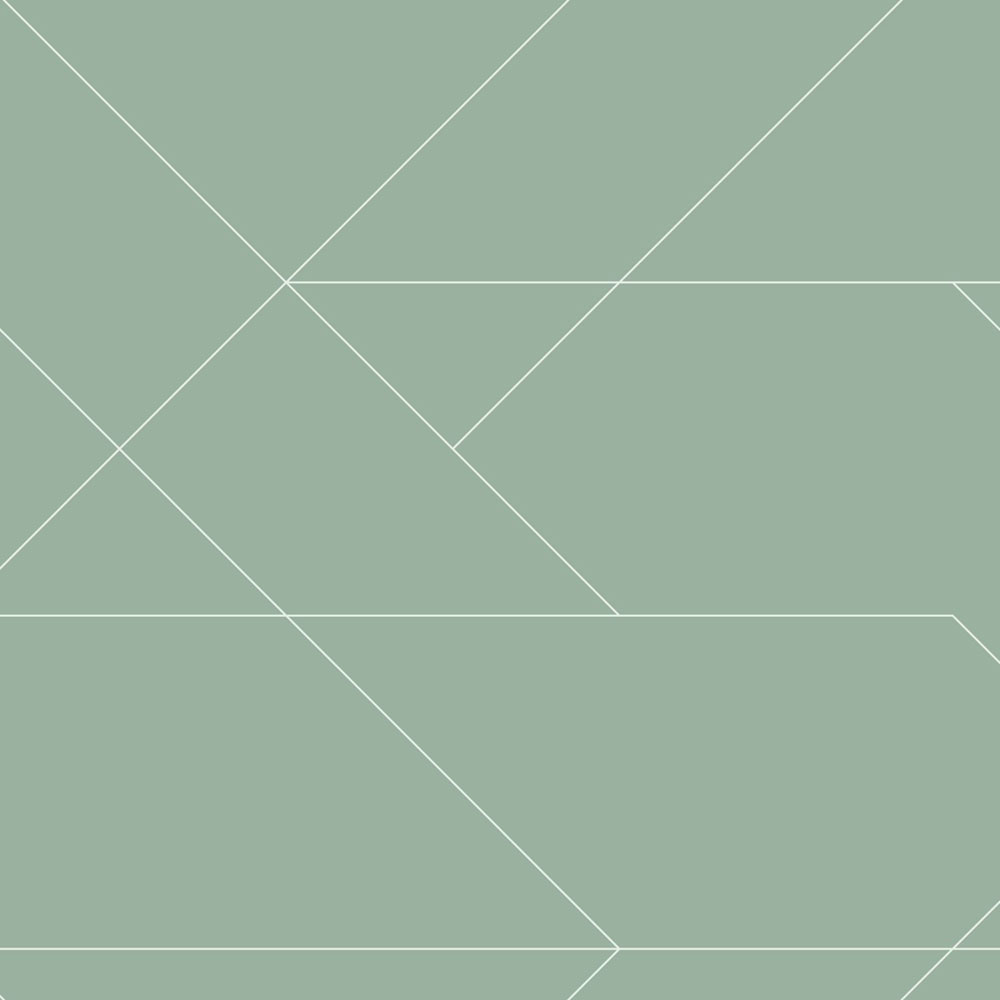 Geometrische Vliestapete, grün, 139453, Bloom, Esta Home