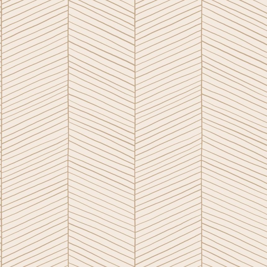 Geometrische Vliestapete, krémová, 139565, Bloom, Esta Home