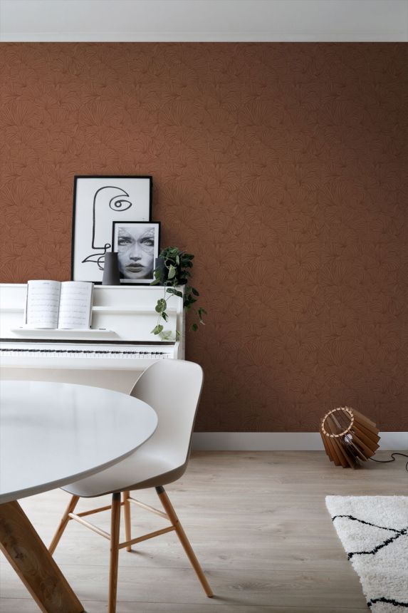 Vliestapete, Blätter, braun, 139617, Bloom, Esta Home