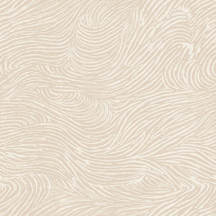Vliestapete, Wellen, beige, 139660, Bloom, Esta Home