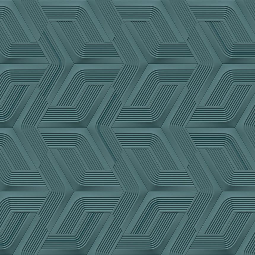 Luxuriöse blaue geometrische Vliestapete, Z12809, Automobili Lamborghini 3