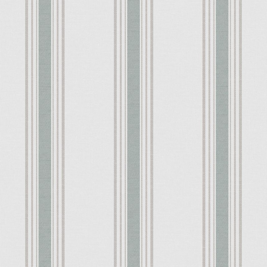 Vliestapete, grün, Streifen,  9810-4, Essential Stripes, ICH Wallcoverings