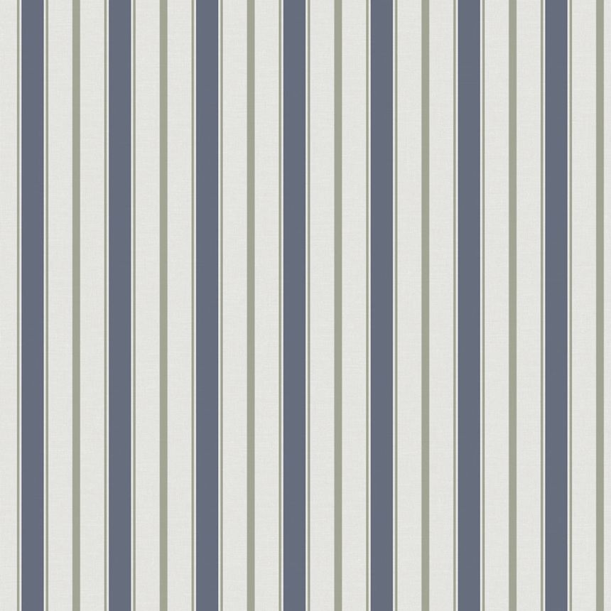 Vliestapete, blau-grün, Streifen,  9816-1, Essential Stripes, ICH Wallcoverings