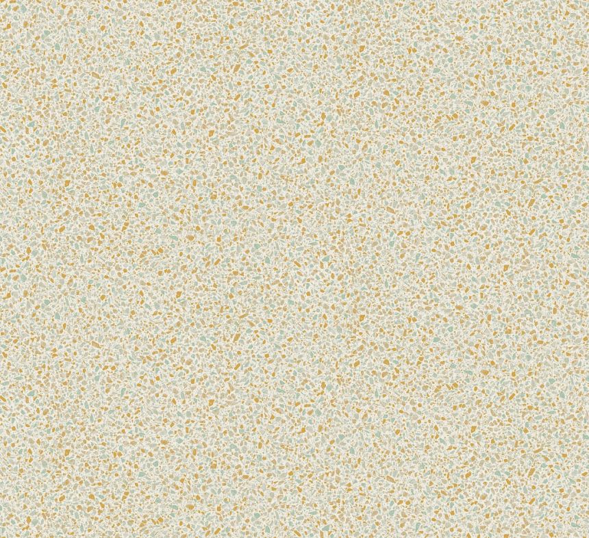 Vliestapete, grün-braun, Stein, Terrazzo, ROC003, Rock, Masureel