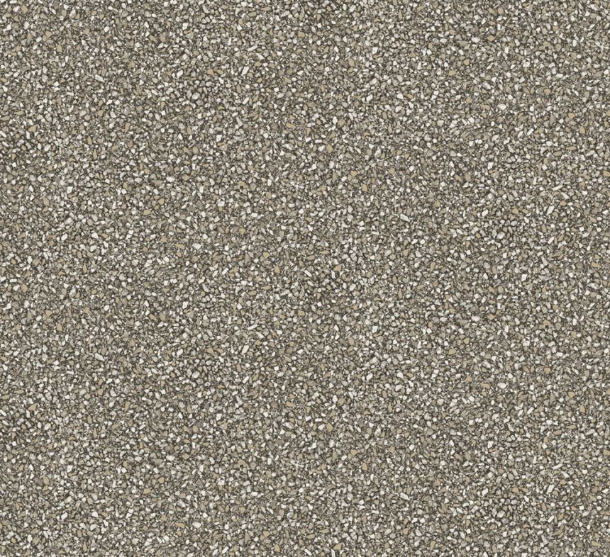 Vliestapete, grau-braun, Stein, Terrazzo, ROC009, Rock, Masureel