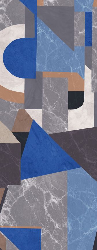 Grafische Fototapete, blau, DGROC1043-260, Rock, Masureel