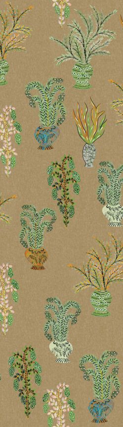 Vliestapete Wandbilder, khaki, Blumen, DGJOY1021-300, Joy, Masureel