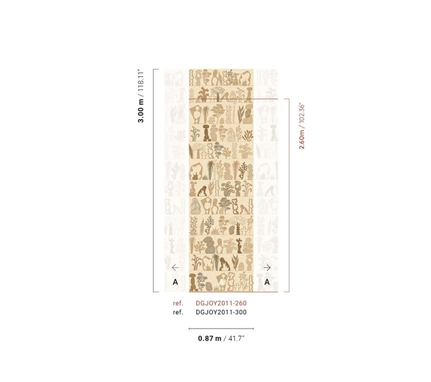 Vliestapete Wandbilder, beige, Pflanzen, DGJOY2011-260, Joy, Masureel