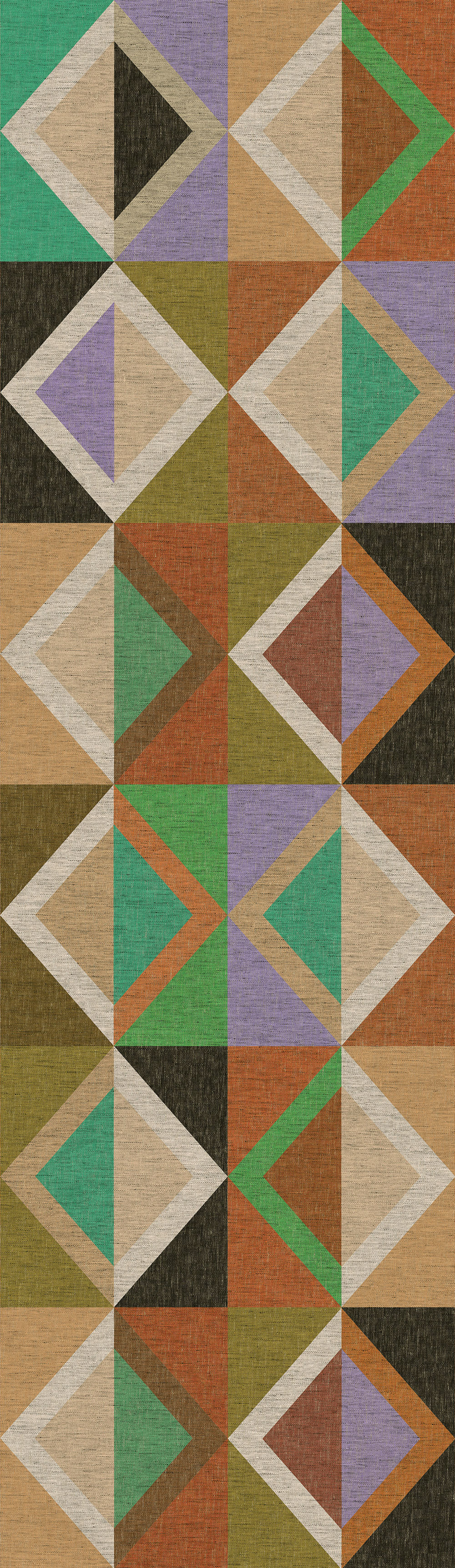 Geometrische Vliestapete Wandbilder, braun-grün, DGJOY4031-300, Joy, Masureel