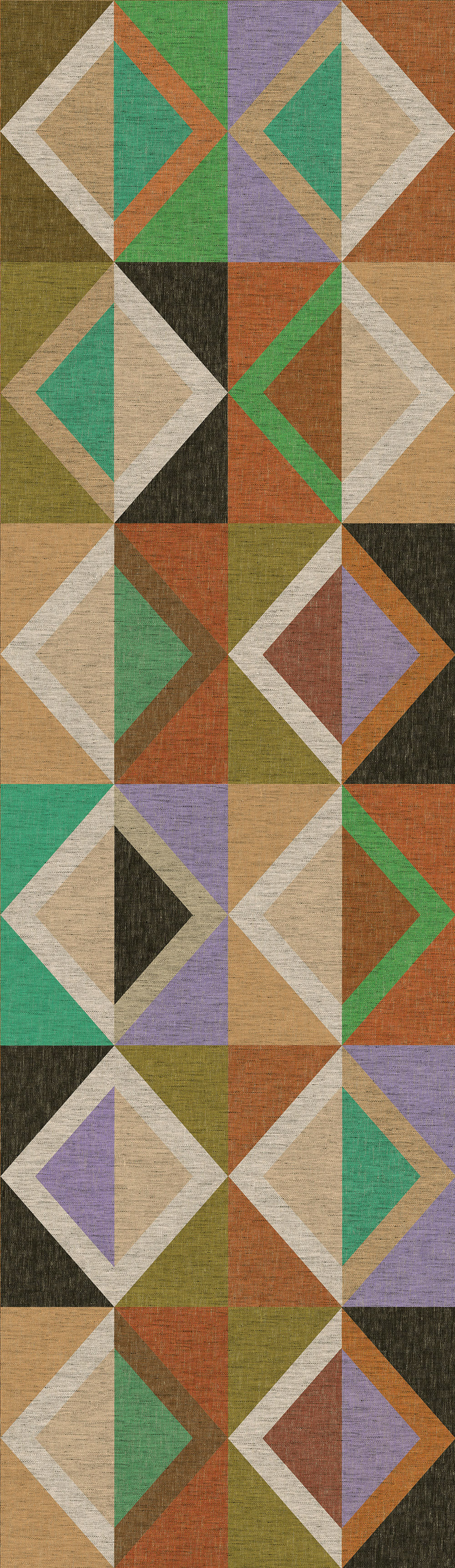 Geometrische Vliestapete Wandbilder, braun-grün, DGJOY4032-260, Joy, Masureel