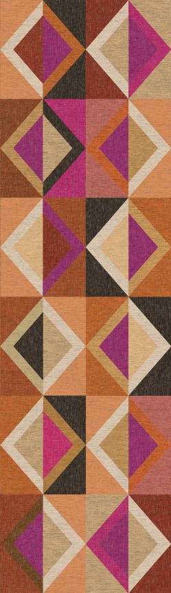 Geometrische Vliestapete Wandbilder, braun-lila, DGJOY4041-260, Joy, Masureel