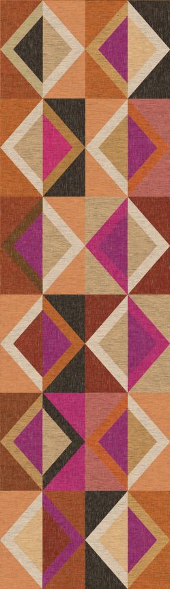 Geometrische Vliestapete Wandbilder, braun-lila, DGJOY4042-300, Joy, Masureel