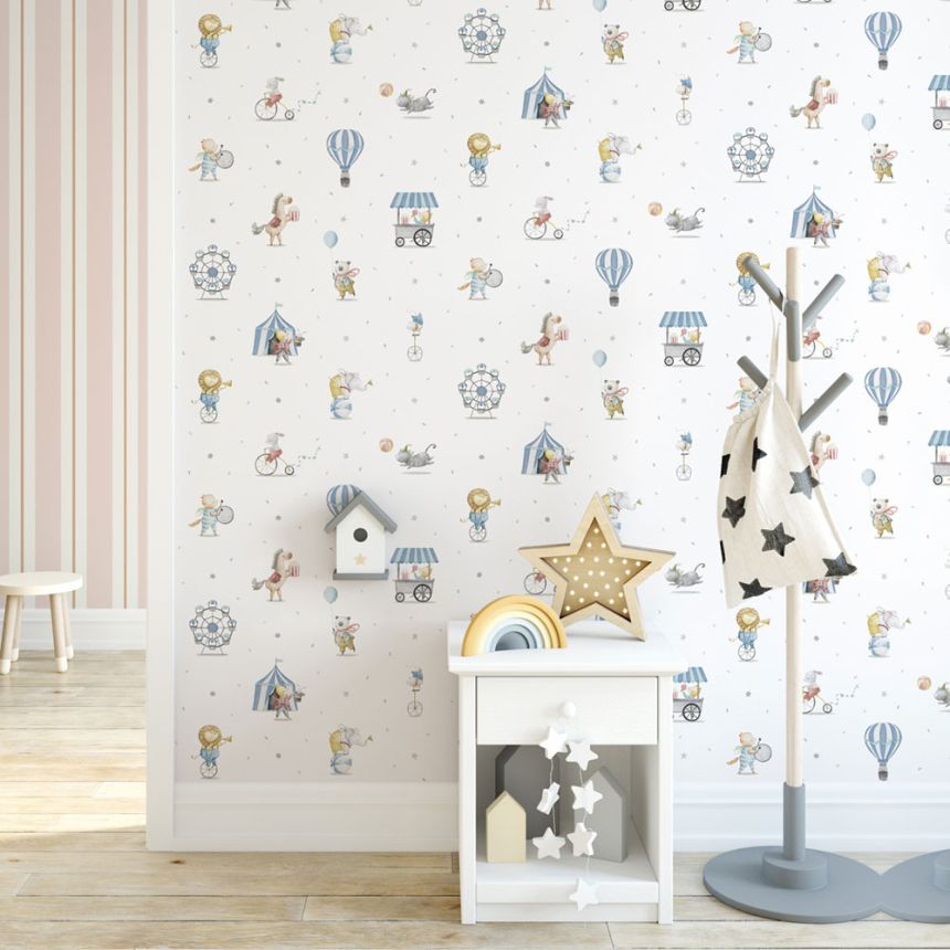 Kindertapete mit Tieren, 971-2, Mika,  ICH Wallcoverings