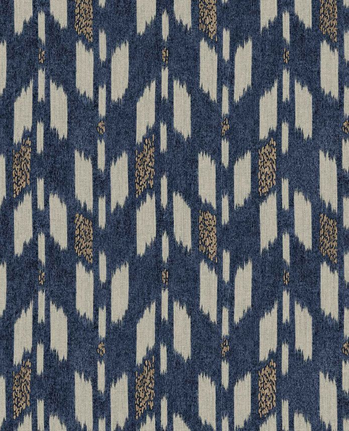 Vliestapete, blau,  Stoffimitat, 340245, Solange, Eijffinger