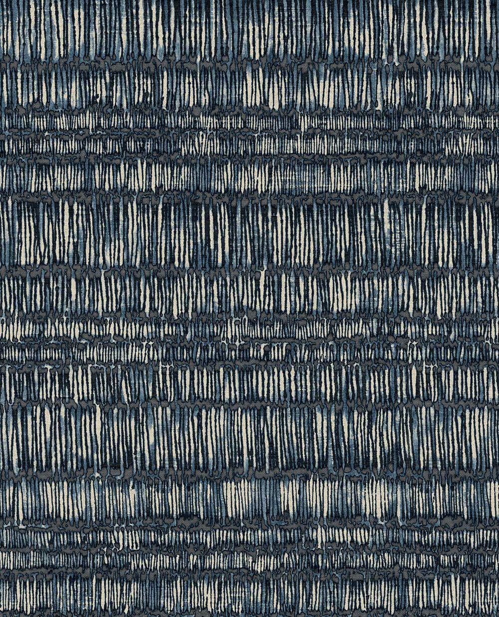 Vliestapete, blau, Batik, Streifen, 340264, Solange, Eijffinger