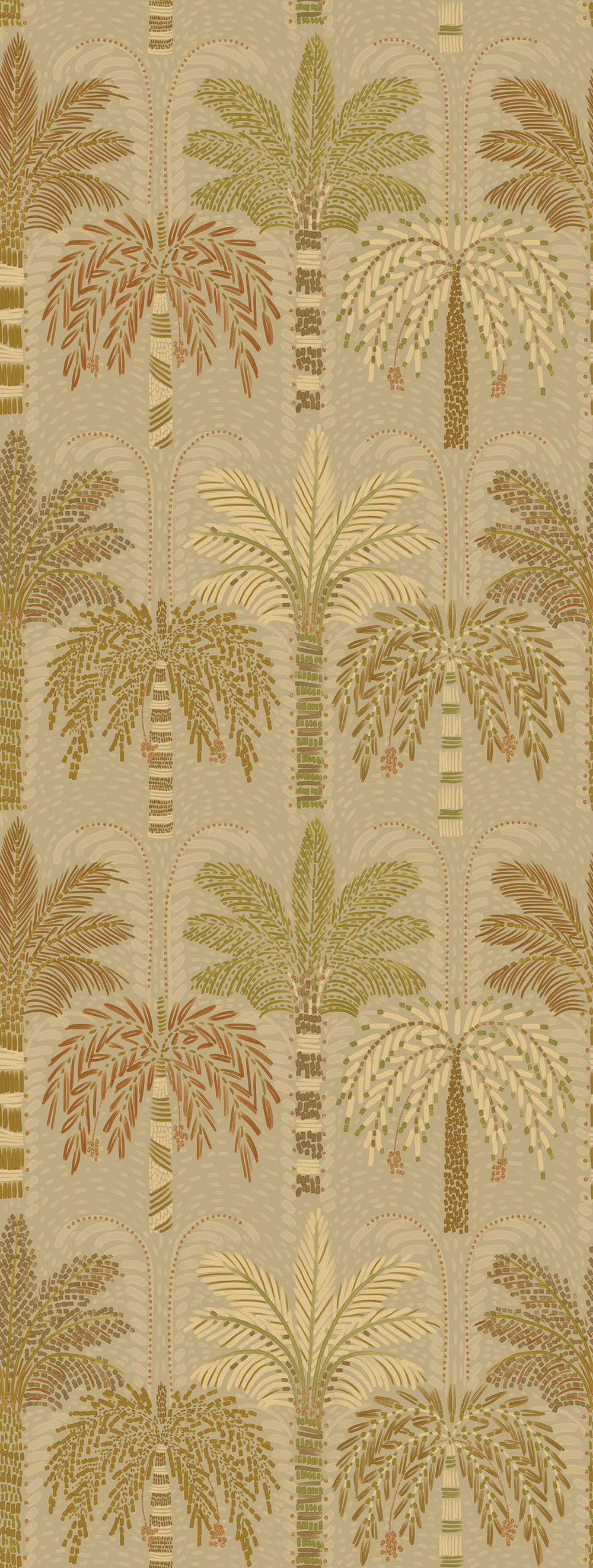 Vliestapete Wandbilder, beige, Palmen, 340292, Solange, Eijffinger