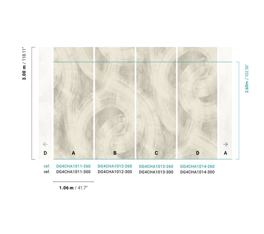 Graue Fototapete, Stuck, DG4CHA1013-300, Wall Designs IV, Khroma by Masureel