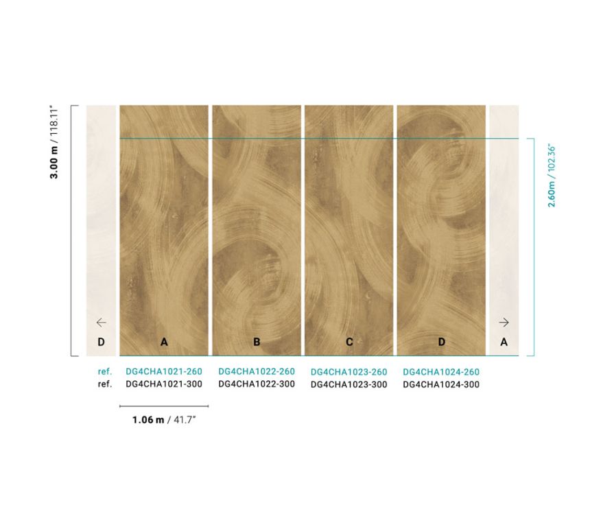 Braune Fototapete, Stuck, DG4CHA1023-300, Wall Designs IV, Khroma by Masureel