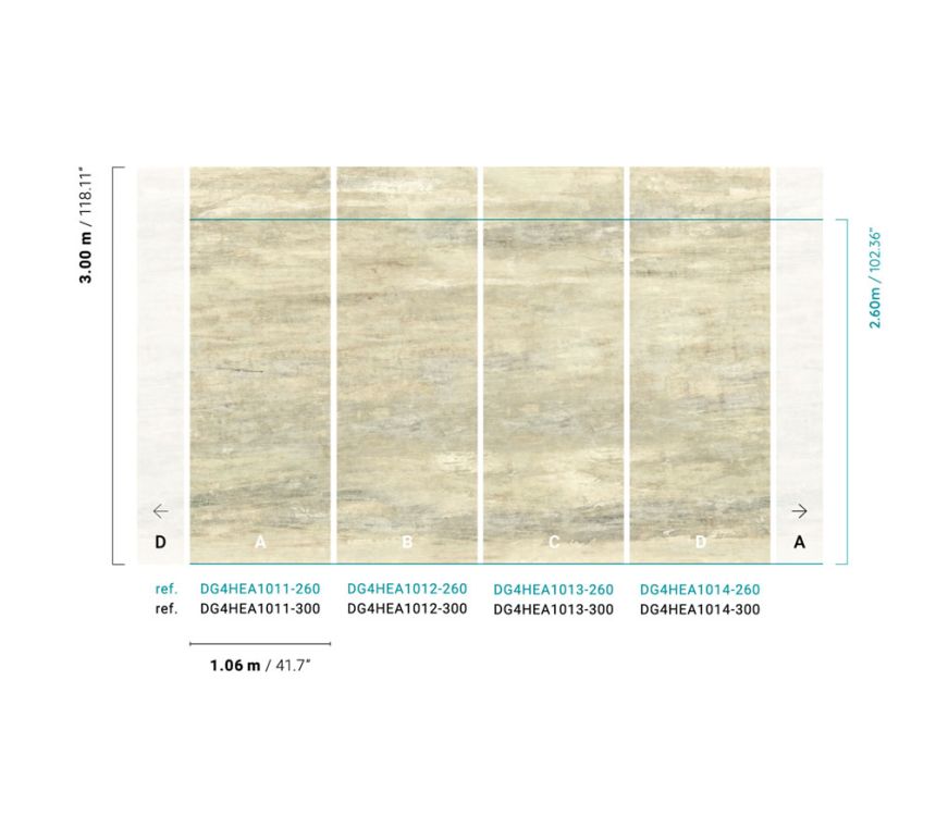 Abstrakte Fototapete, DG4HEA1012-260, Wall Designs IV, Khroma by Masureel