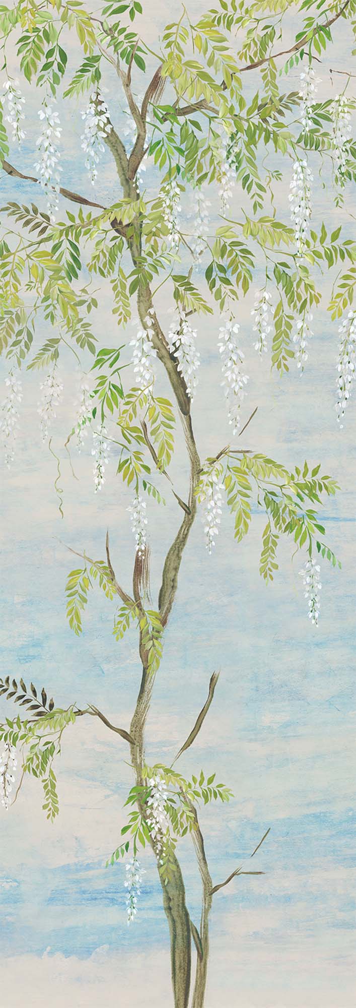Fototapete, Blumen, Bäume, Glyzinien, DG4PAT1023-260, Wall Designs IV, Khroma by Masureel