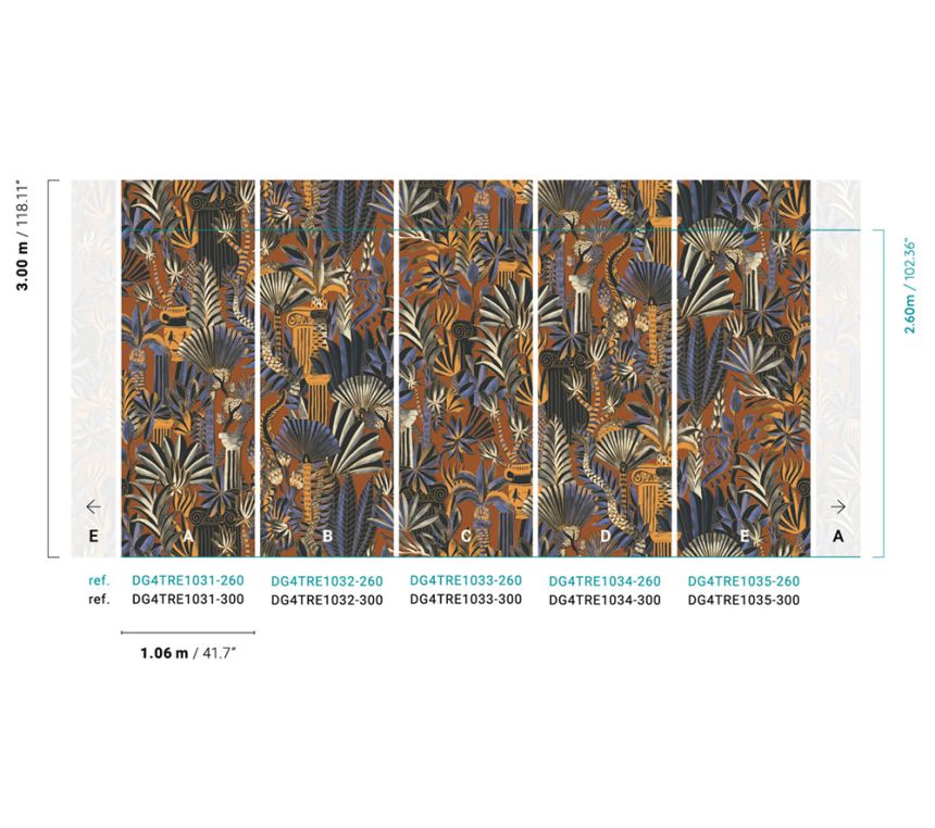 Vlies-Fototapete, DG4TRE1032-260, Wall Designs IV, Khroma by Masureel