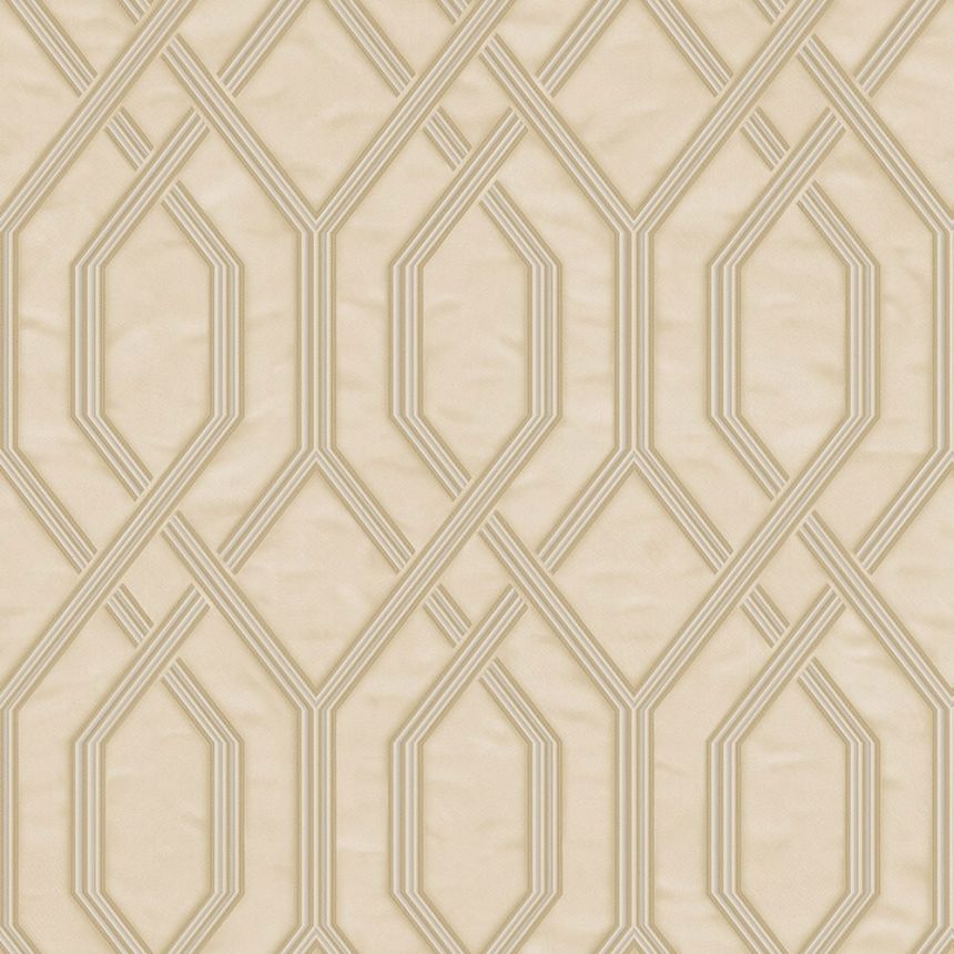 Geometrische Vliestapete, beige, 1502-2, Vera, AdaWall