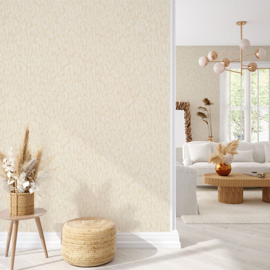 Vliestapete, beige, Stoffimitation, 1510-2, Vera, AdaWall