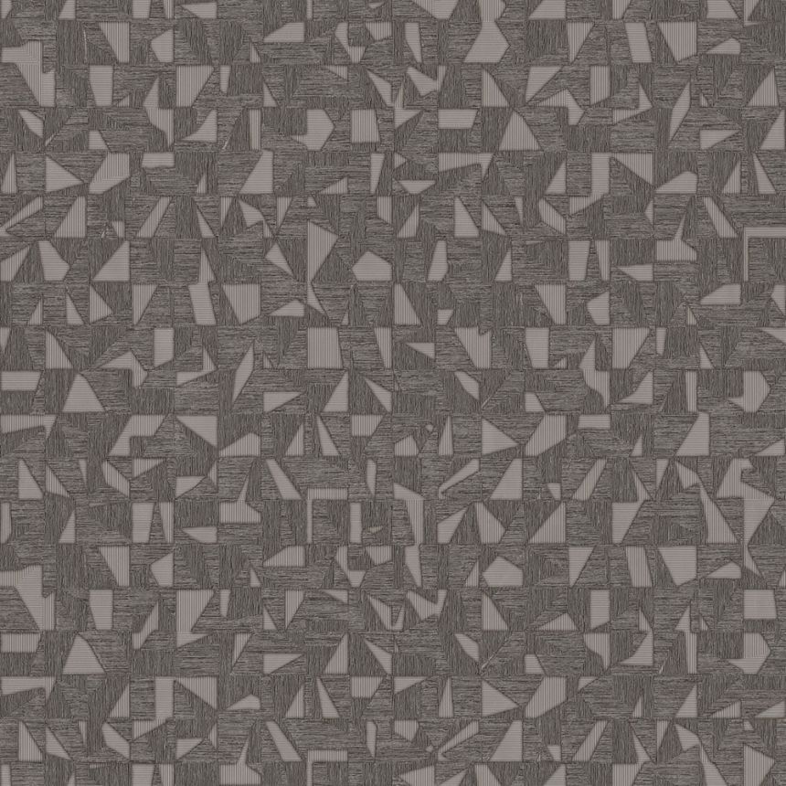 Geometrische Vliestapete, grau-silber, 1512-6, Vera, AdaWall