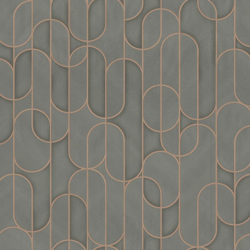 Geometrische Vliestapete, grau, 1514-4, Vera, AdaWall