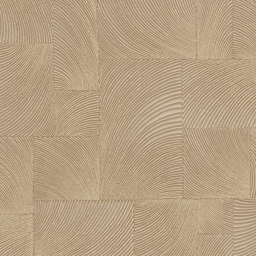 Braun-beige geometrische Vliestapete, A71502, Vavex 2026