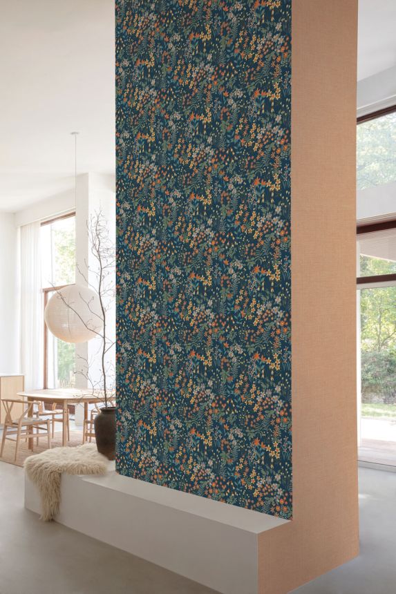 Blaue florale Vliestapete, A70903, Vavex 2026