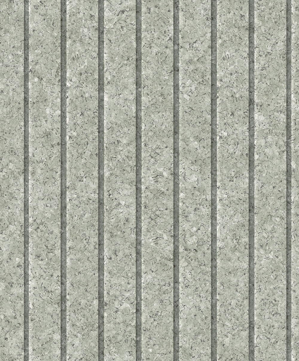 Tapete in grüner Korkoptik mit Streifen, M75304, Brut, Ugépa