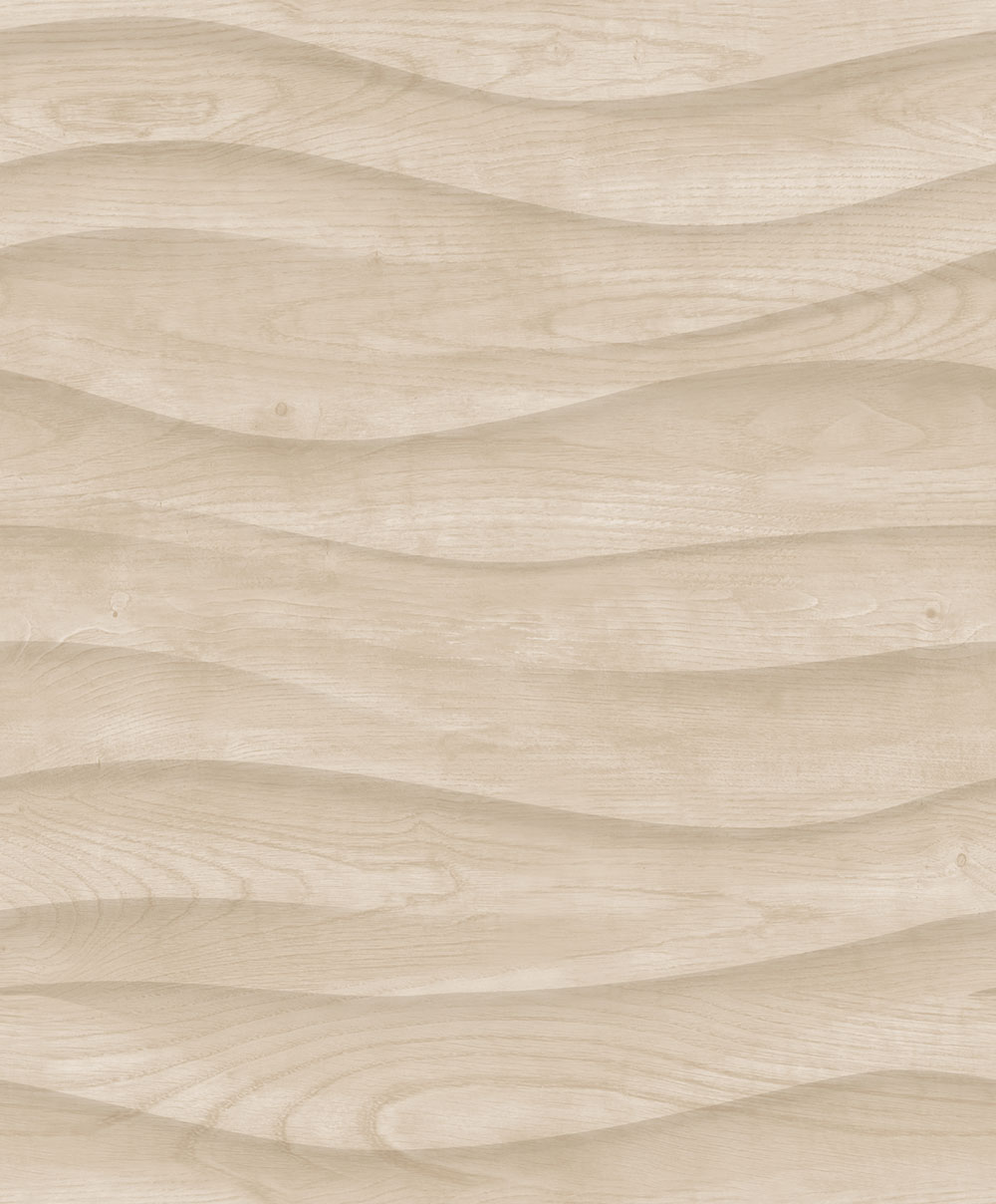 Tapete in beiger Holzoptik, M75587D, Brut, Ugépa