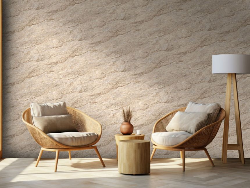Vliestapete, beige, Beton, Stuck, M75817, Brut, Ugépa